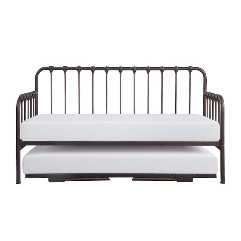 Eury Open Frame Metal Daybed with Lift-Up Trundle