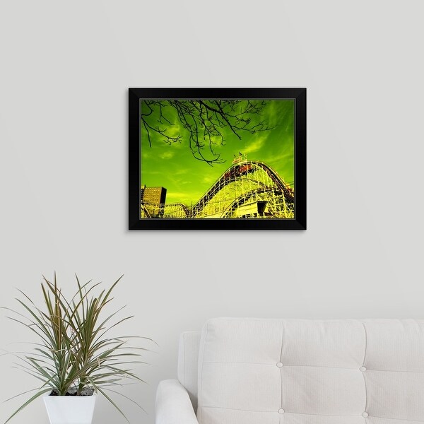 "Astroland, Coney Island, Brooklyn, New York City, New York State" Black Framed Print