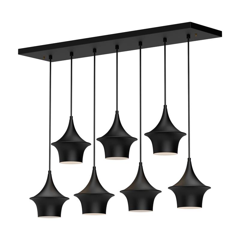 Alora Lighting LP523036 Emiko 7 Light 36" Wide Linear Pendant - Matte Black