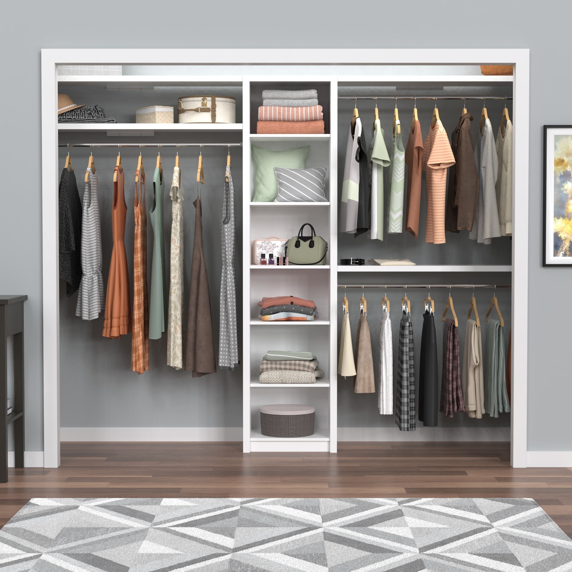 ClosetMaid SpaceCreations Melamine 44-115 in. W Closet System - On