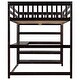 preview thumbnail 4 of 43, Wood Loft Bed w/Desk, Full Size Loft Bed w/Shelves and Under Bed Desk
