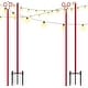 preview thumbnail 13 of 14, 2 Pack 9ft String Light Pole with Upgrade Hooks - N/A