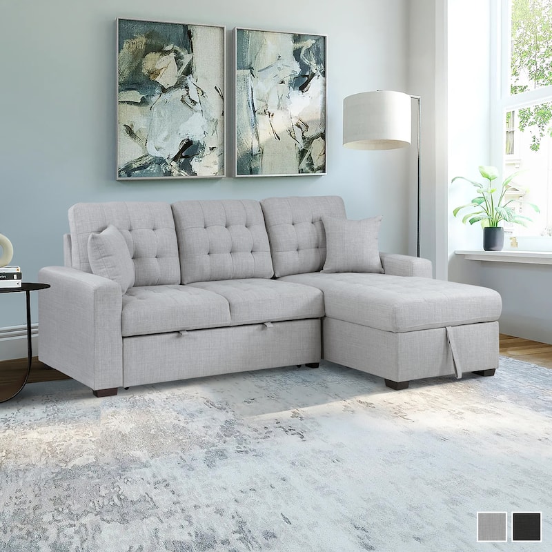 Miles 2-Piece Sectional Sofa Sleeper with Right Chaise