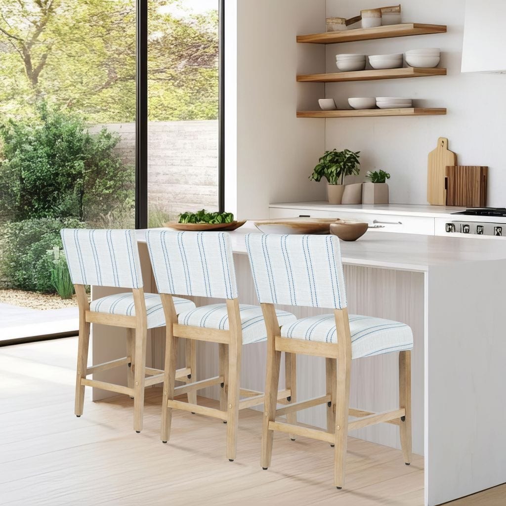 HomePop Open Back Counter Stool