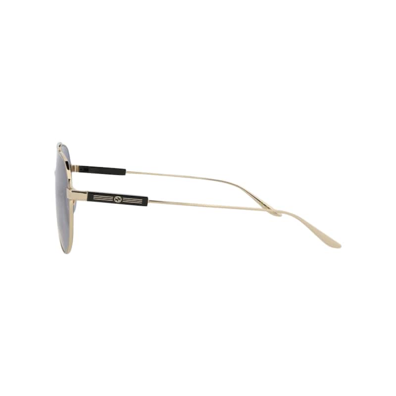 Gucci Aviator-Frame Metal Sunglasses