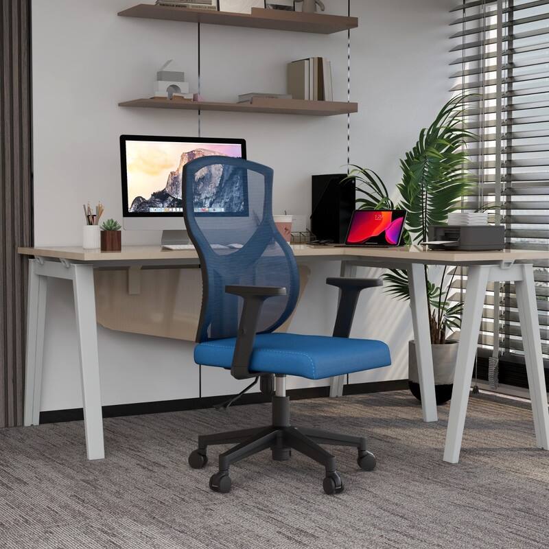 Glen Series Ergonomic Swivel Adjustable Mesh Executive Office Desk Chair with Lumbar Support, Arms, For Work or Home Office