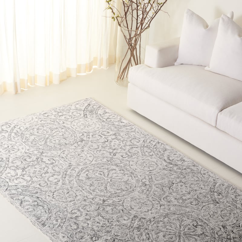 Lauren Ralph Lauren Handmade Kosumo Casual Wool Rug - 4' x 6' - Ivory/Grey