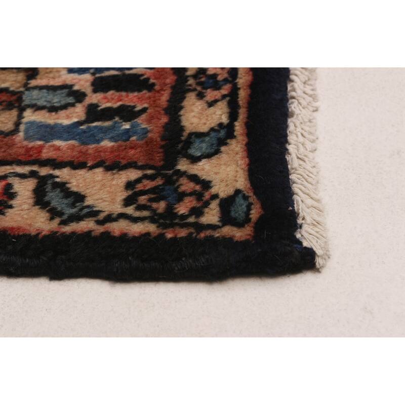 ECARPETGALLERY Hand-knotted Andelz Navy Wool Rug - 4'9 x 9'5