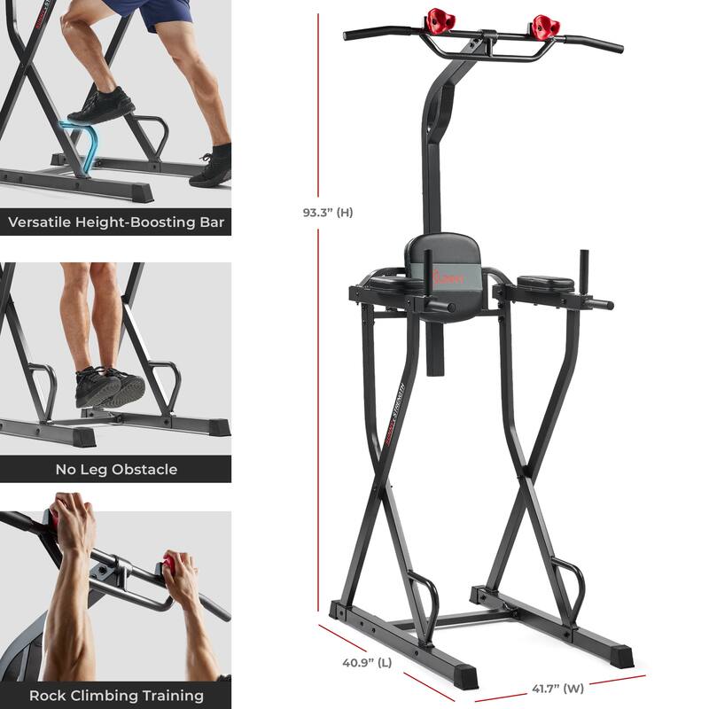 Multifunctional & Adjustable Height Power Tower XF922081 - Dark Gray Silver - 40.9 x 41.7 x 93.3