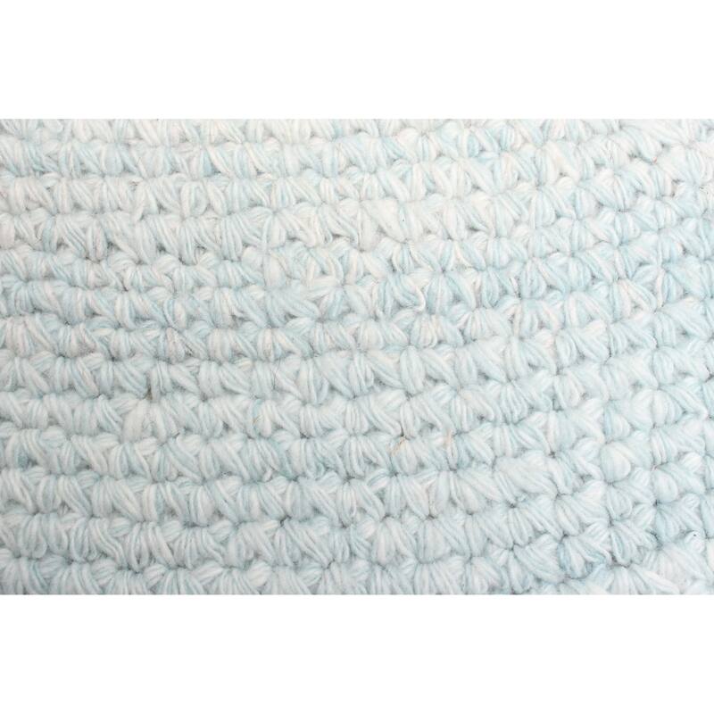 ECARPETGALLERY Braid weave Sienna Ivory Wool Rug - 4'0 x 4'0