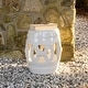 preview thumbnail 41 of 78, Lucky Coins 16" Chinese Ceramic Drum Garden Stool