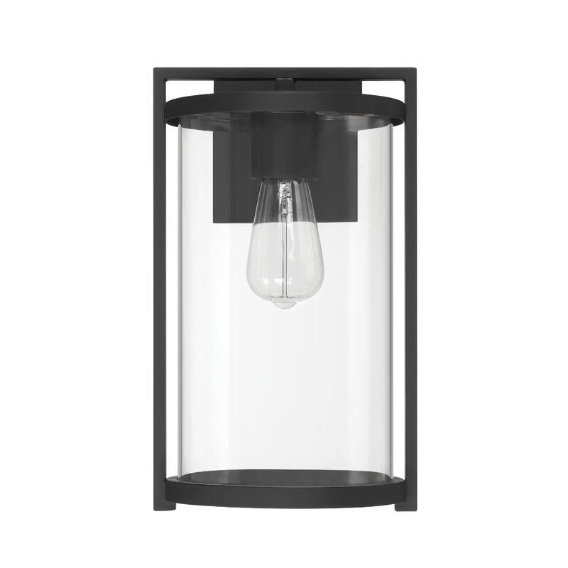 Hunter Astwood Outdoor WeatherMax Black Wall Light - Transitional, Modern - Front Porch, Patio, Garage - Corrosion Resistant!