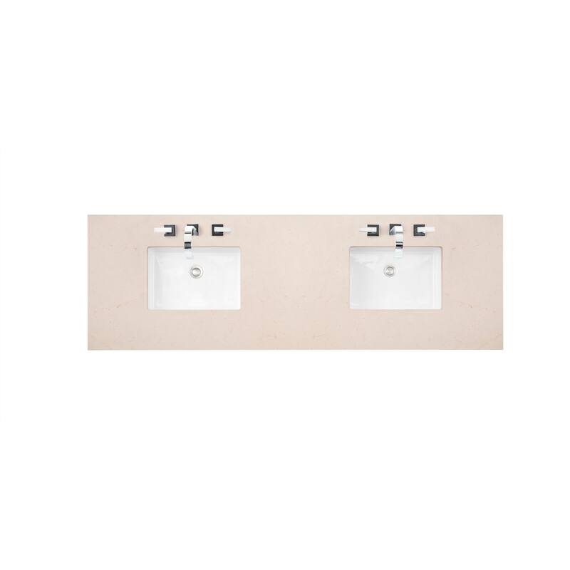 James Martin Vanities 72" Quartz Vanity Top with 1 Undermount - Eternal Marfil - Colored