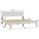 preview thumbnail 17 of 48, Wooden Platform Bed Frame with Large Under Bed Storage