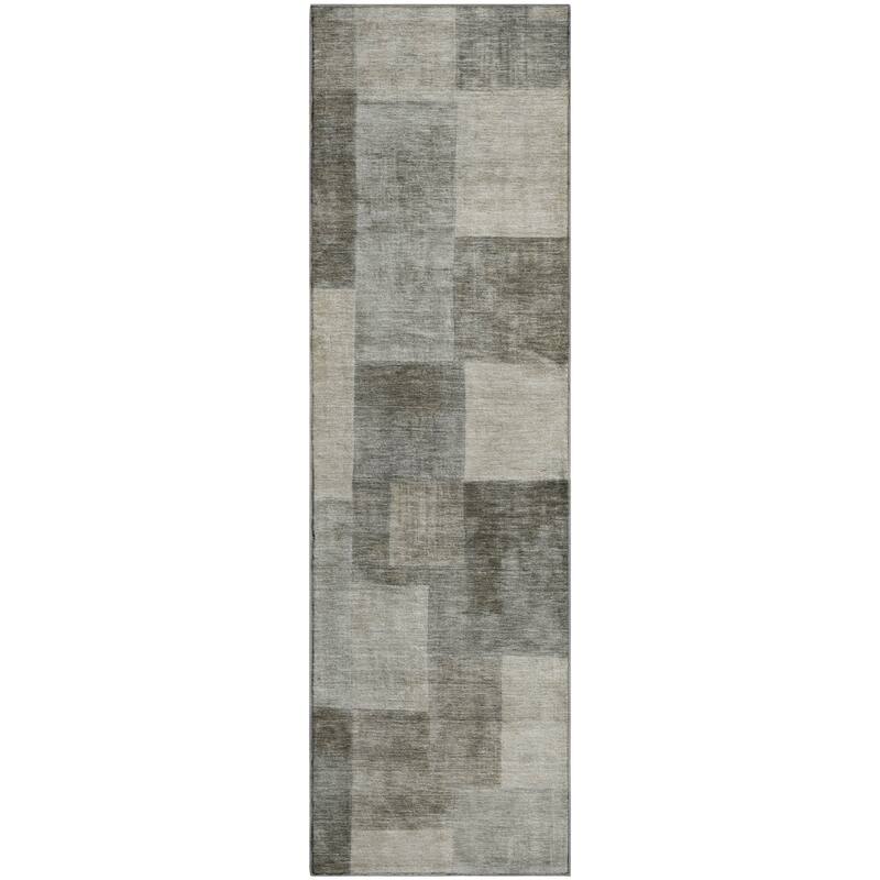 Premium Washable Super Soft Contempory Checker Mayfield Rug