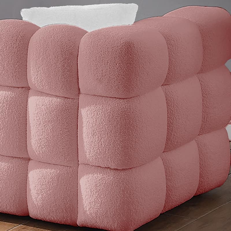 Wayna Modern Style Sofa, Sherpa Thick Cushion Double Sofa