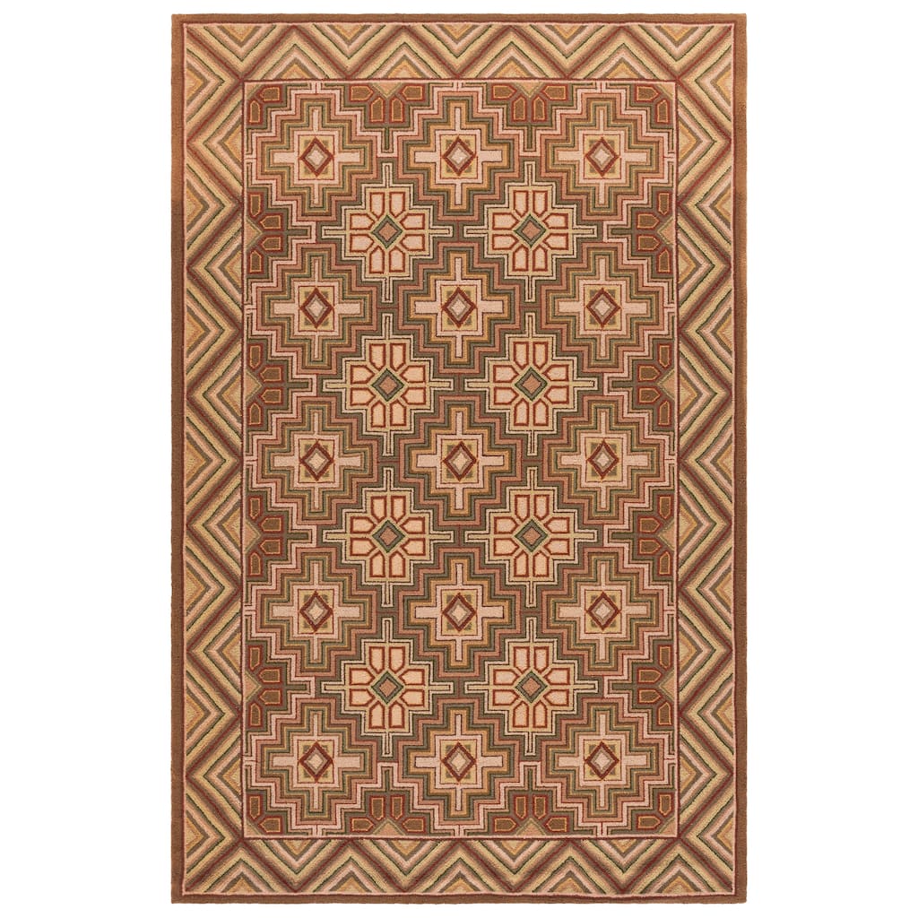 SAFAVIEH Handmade Chelsea Eleni French Country Wool Rug - 5'3" x 8'3"