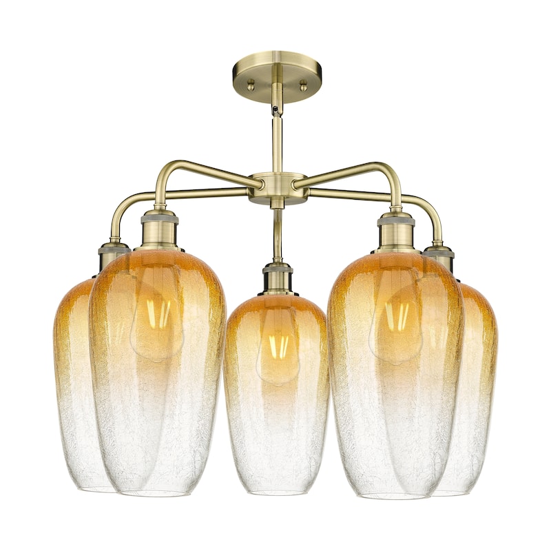 Innovations Lighting Endless Possibilities Ballston - Brookhaven Flute - 5 Light 26" Stem Hung Chandelier