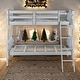 preview thumbnail 19 of 25, Classic Rectangular Design Twin over Twin Bunk Bed