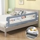 preview thumbnail 12 of 17, Gymax 2PCS 71'' Toddler Foldable Bed Rail w/ Adjustable Safety Strap