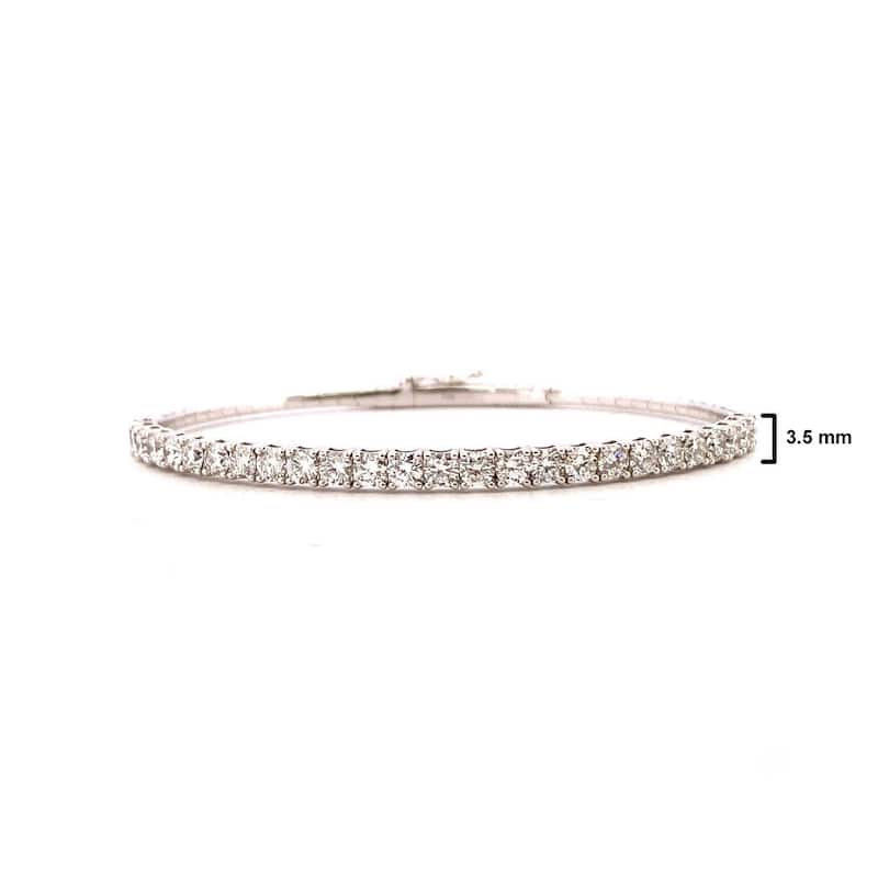 Kabella 14kt Gold Diamond Flexible Bangle (over 2 carats)