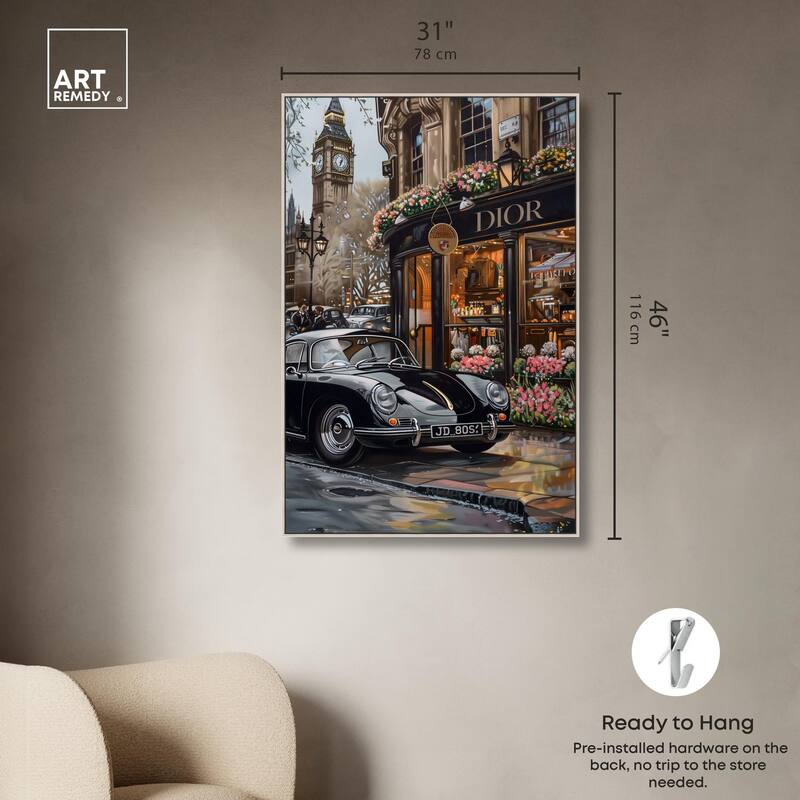 A View of London from the Car Canvas by Art Remedy