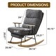 preview thumbnail 14 of 16, Modern Teddy Gliding Rocking Chair for Nursery, Living Room, Bedroom