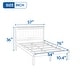 preview thumbnail 3 of 6, Rustic Full Size Platform Solid Wood Full Bed Frame with Headboard