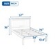 preview thumbnail 36 of 62, Solid Wood Platform Bed Frame with Headboard & Strong Slats Support