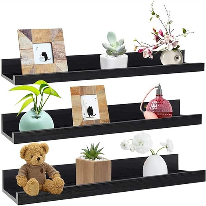  Wall Mounted Floating Shelves  - 2"D x 24"W x 3.8"H