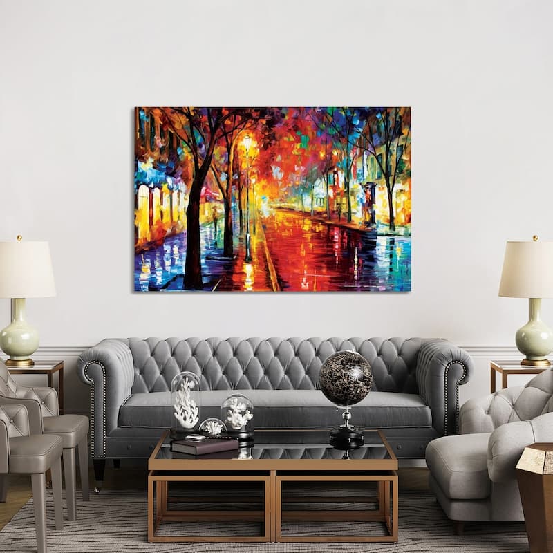iCanvas "Street Of The Old Town" by Leonid Afremov Canvas Print
