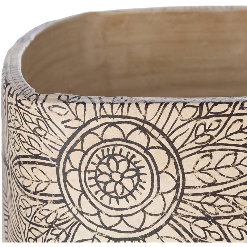 Artistic Weavers Gene Terracotta Mandala Indoor Planter