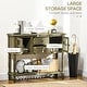 preview thumbnail 14 of 25, HOMCOM Vintage Console Table with 2 Drawers and Cabinets, Retro Sofa Table for Entryway, Living Room and Hallway