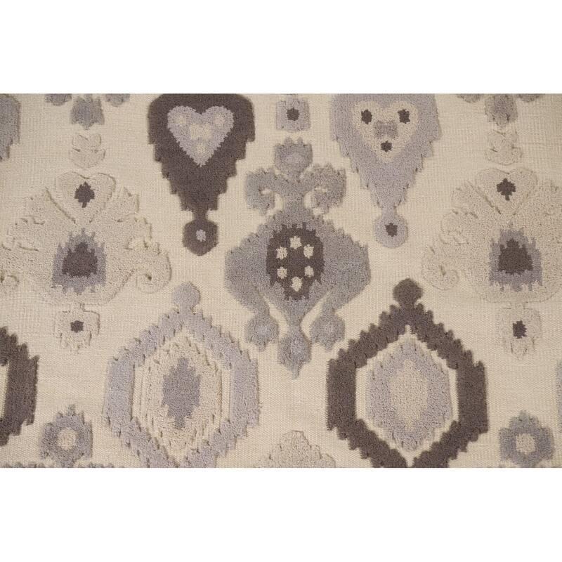 Geometric Moroccan Oriental Area Rug Handmade Wool Carpet - 5'2"x 8'0"