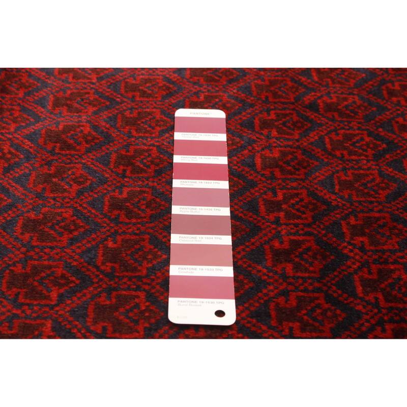 Teimani Burgundy Rug 3'1" x 4'9" - 3'1 x 4'9