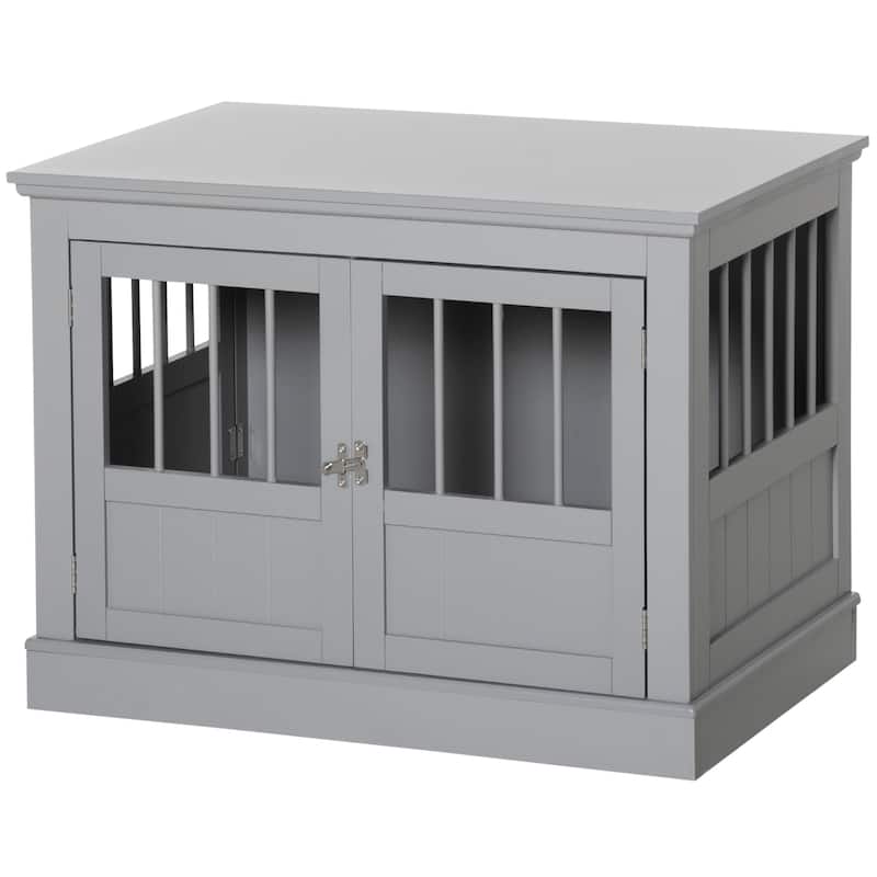 Wooden Dog Kennel Dog Crate End Table with Magnetic Doors Indoor Use Puppy Crate Dog House for Small Dogs