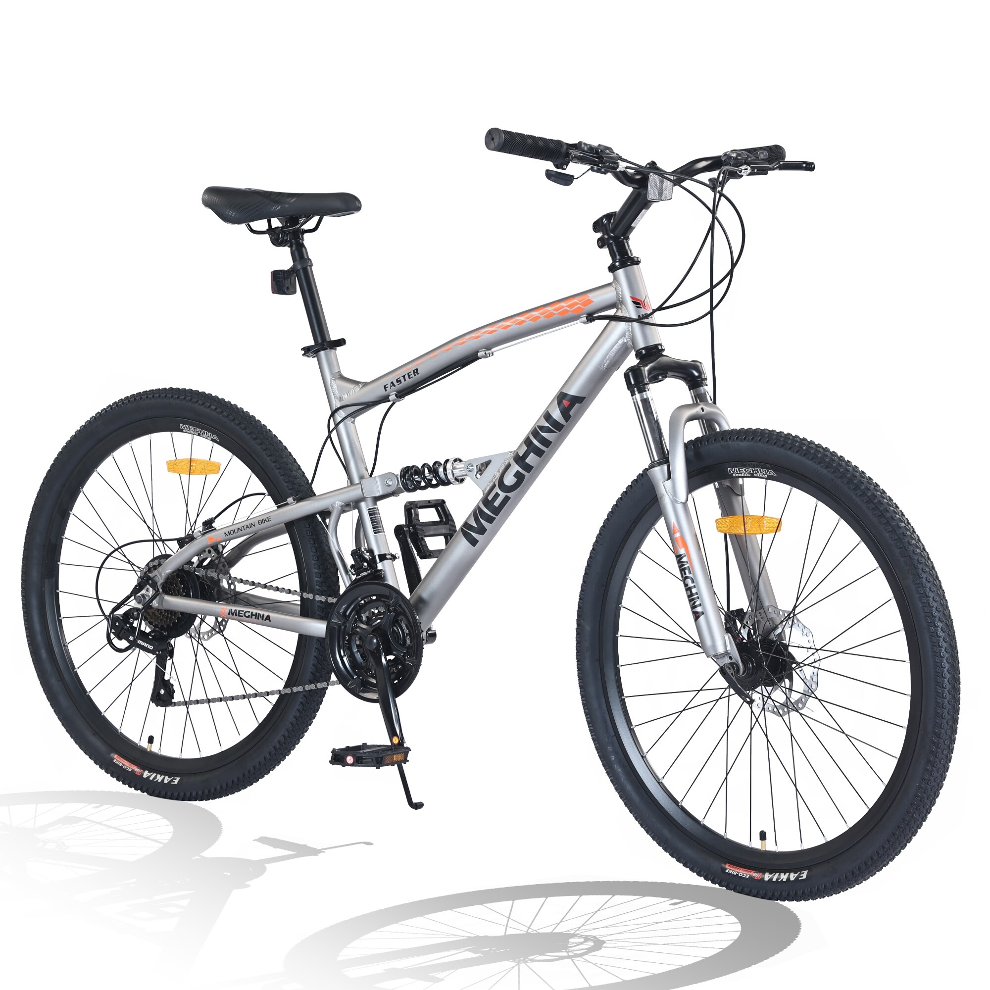 26 inch Mountain Bike 21 Speed Dual Suspension Aluminum Alloy Frame For Men and Women s Bike Blue