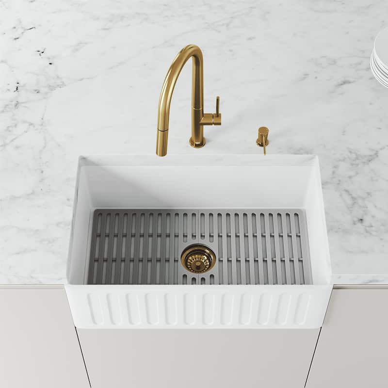 VIGO 3.5" W Kitchen Sink Drain Assembly with Strainer and Basket Stopper