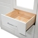 preview thumbnail 4 of 32, Palace Imports 100% Solid Wood Metro Wardrobe Armoire with Solid Wood or Mirrored Doors