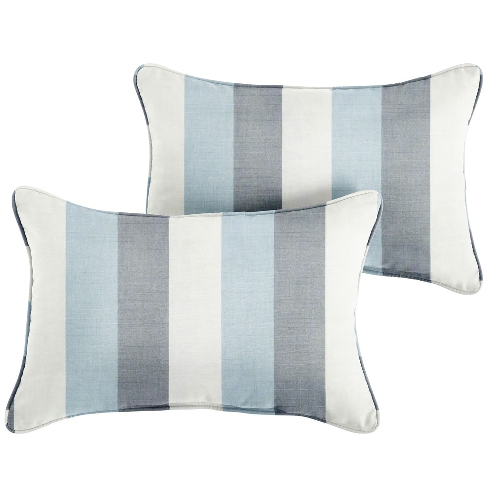 Sorra Home Sunbrella Outdoor Corded Pillow Set of 2