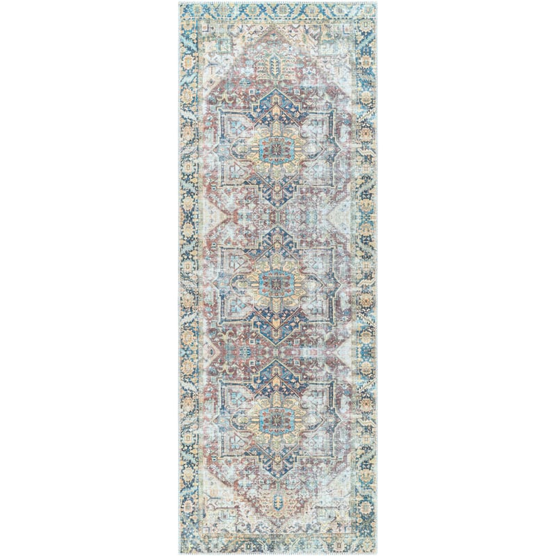 Livabliss Ikaia Traditional Medallion Machine Washable Area Rug