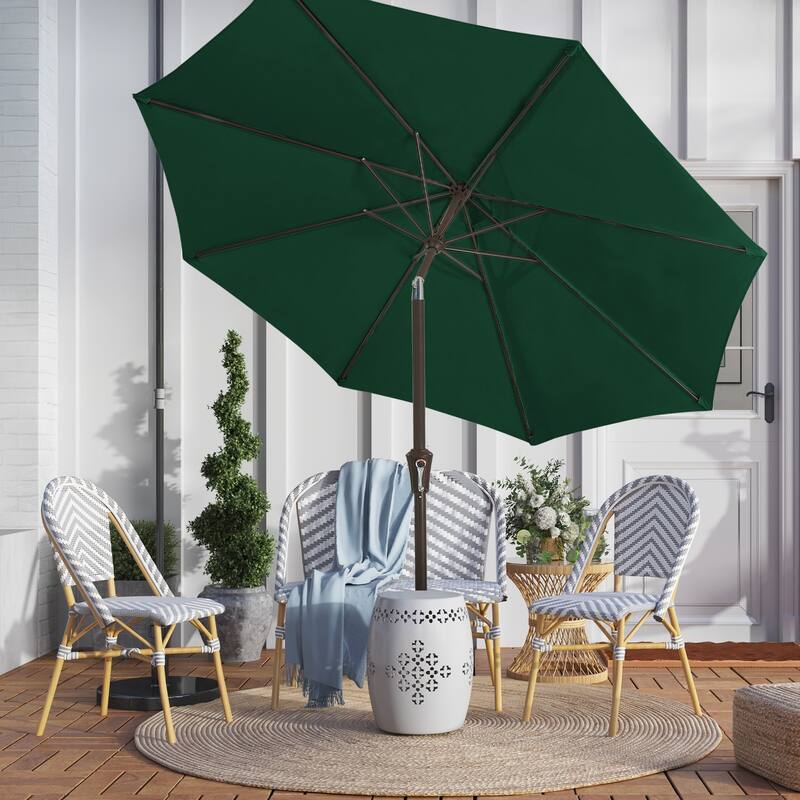 10ft Patio Market Umbrella with Crank & Tilt,UV-Risistant