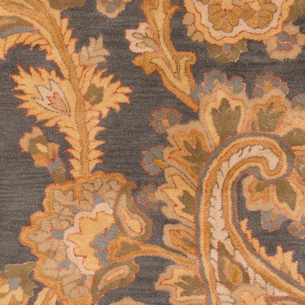 Hand Tufted Wool Transitional Paisley Area Rug On Sale Overstock 8900364 9 X 13 Teal Brown