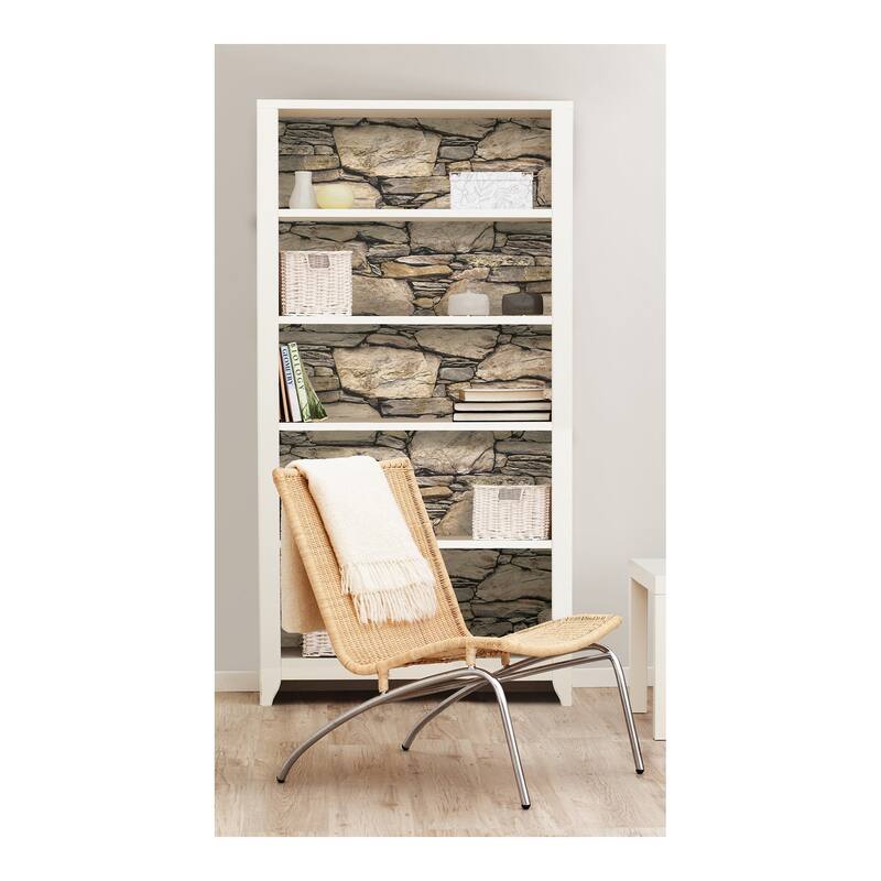 NuWallpaper Hadrian Stone Wall Peel & Stick Wallpaper - 216in x 20.5in x 0.025in