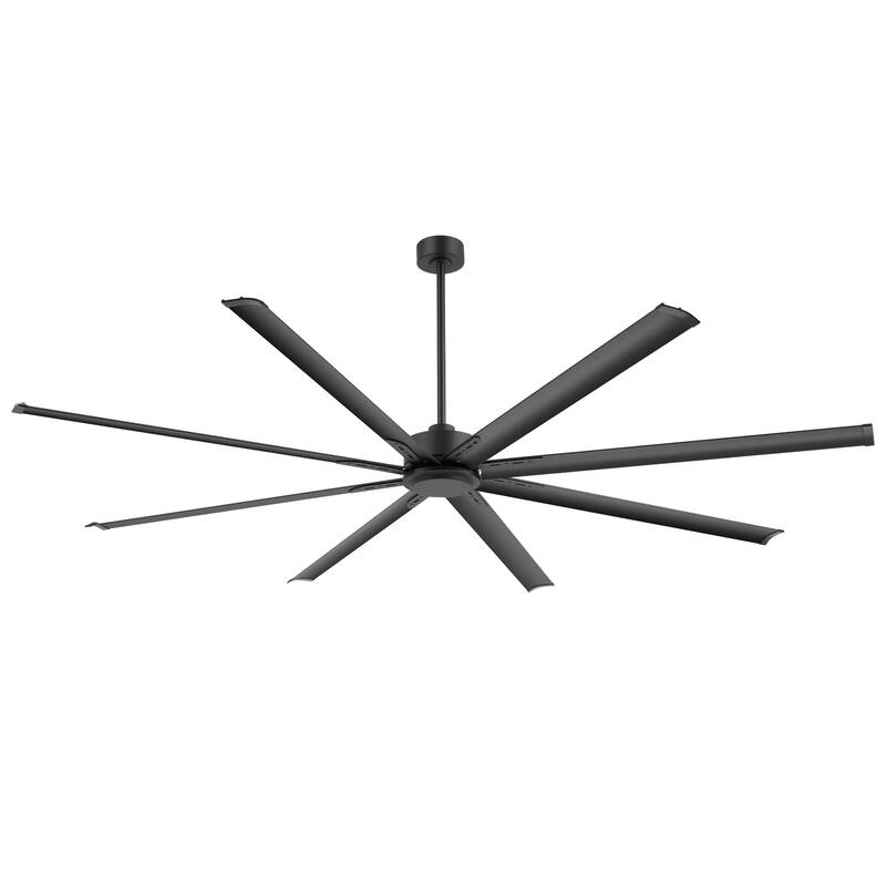 Large 72"/84"/96"/120" Black Ceiling Fan with Remote without Light-6/8 Aluminum Blades