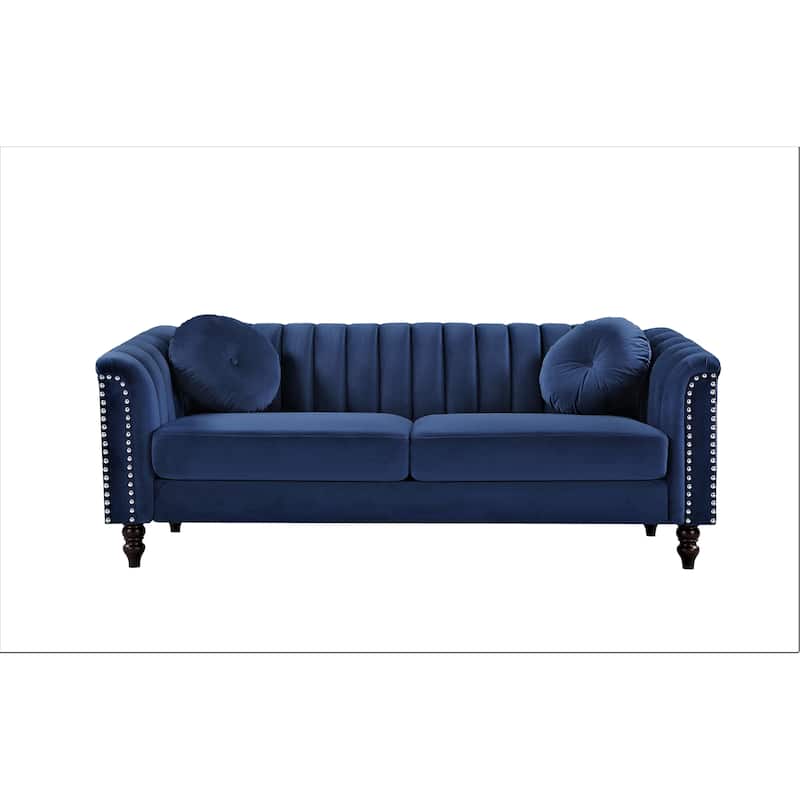 Hills Tufted Back Nailhead 75.2" Sofa