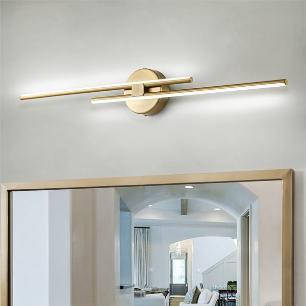 Minimalist Linear LED Vanity Light Dimmable Metal Wall Sconce On Sale Bed Bath Beyond 37310858