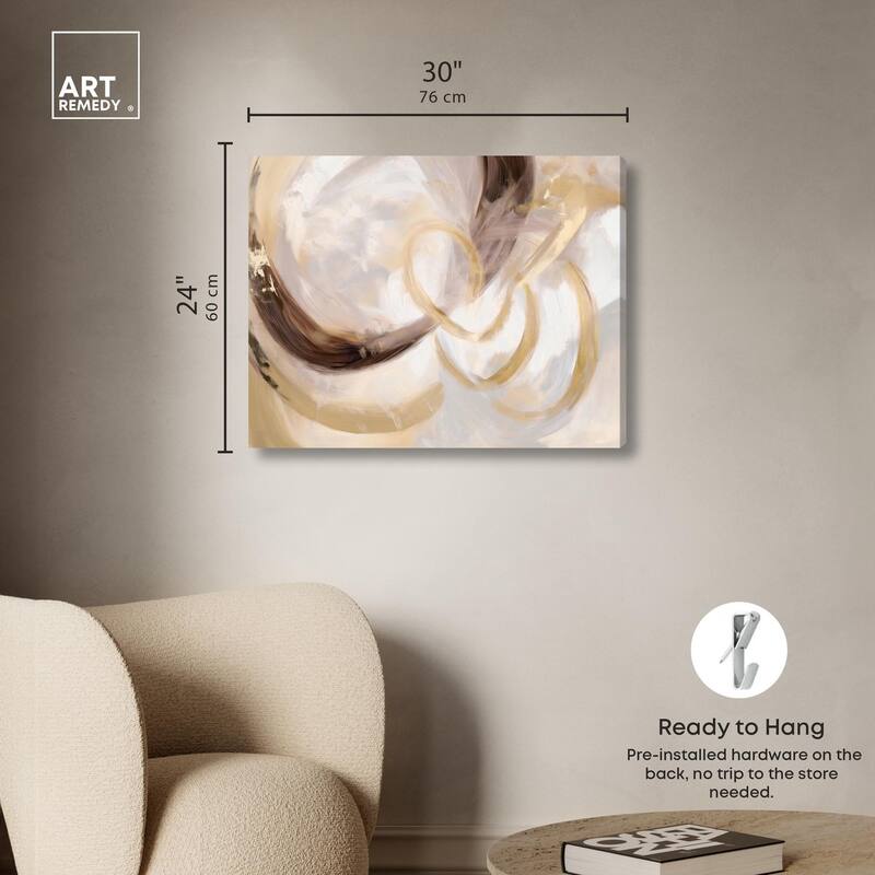 Dreamy Swirls III Canvas by Art Remedy, Gallery Wrapped