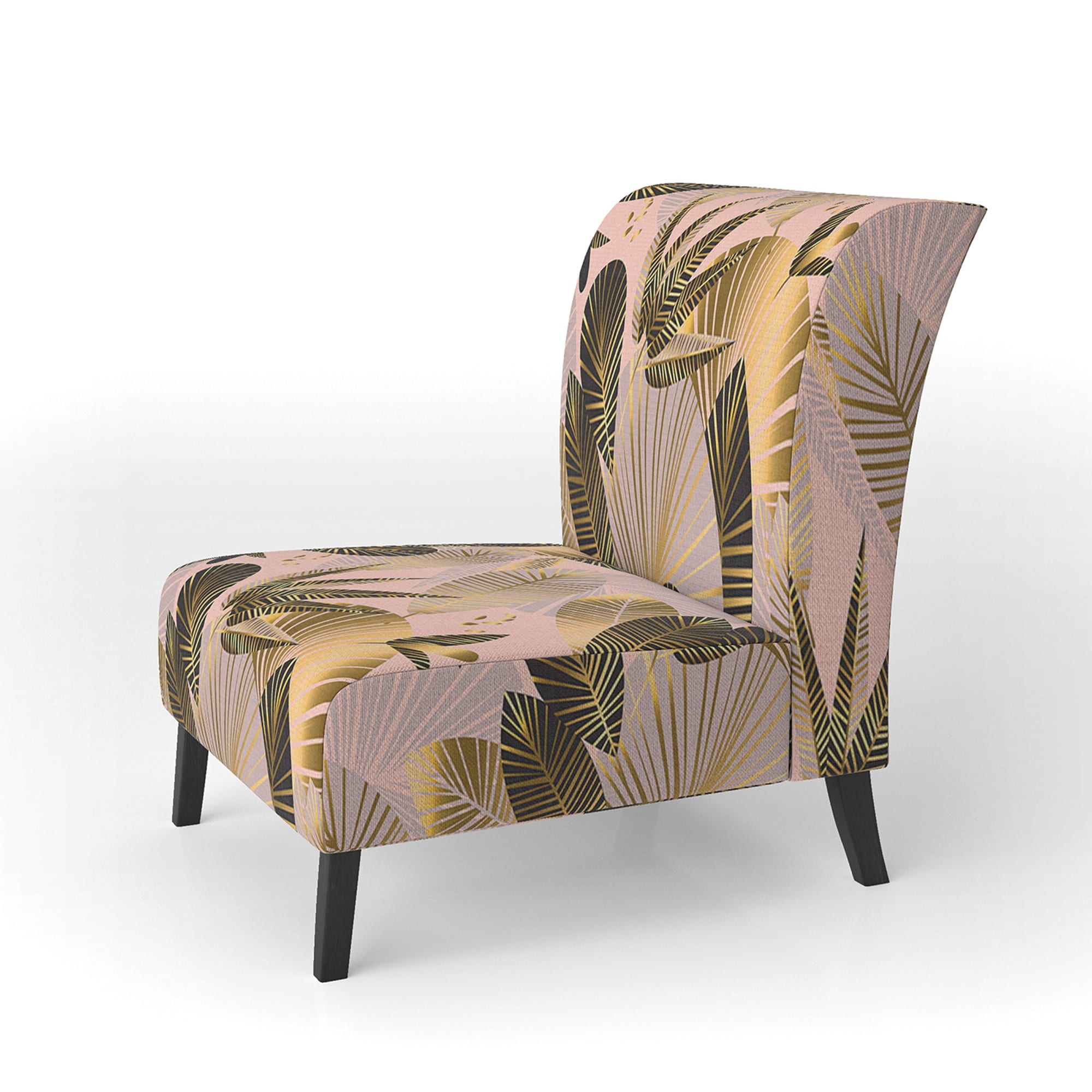 Designart "Golden Foliage III" Upholstered Mid-Century - Picture 11 of 15