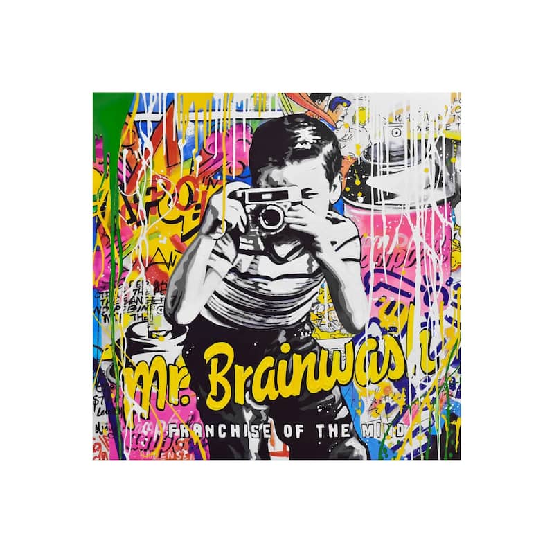 Mr. Brainwashed Sculptural Paint and Print Canvas Wall Art